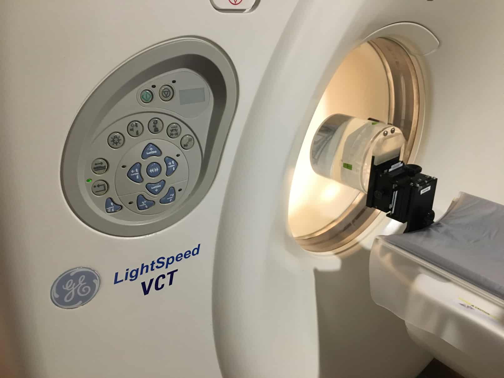 GE Lightspeed CT scanner. VCT 64 slice CT scanner