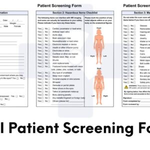 mri patient screening form