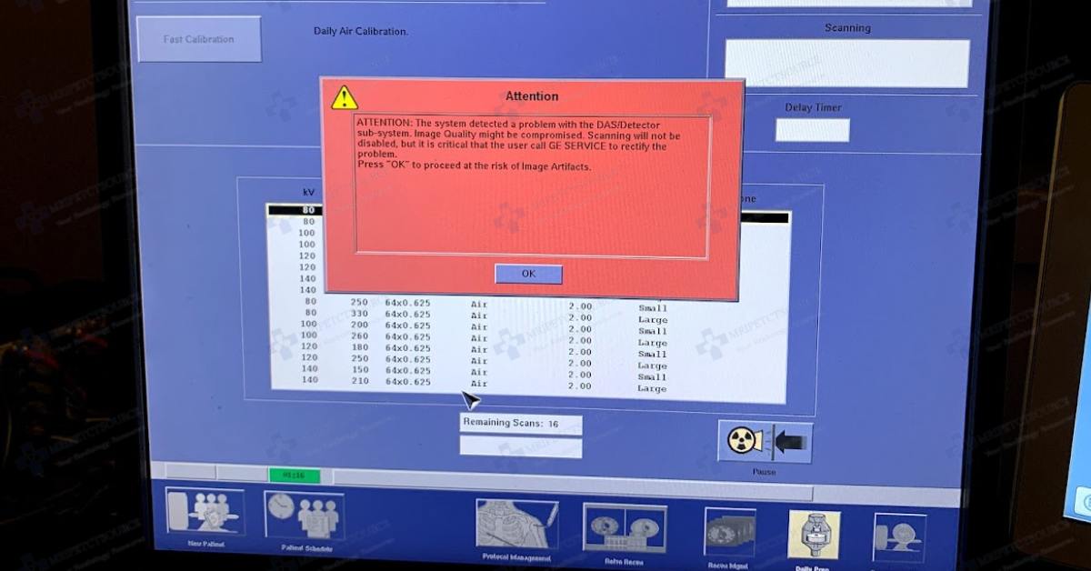 GE CT Error Messages Explained