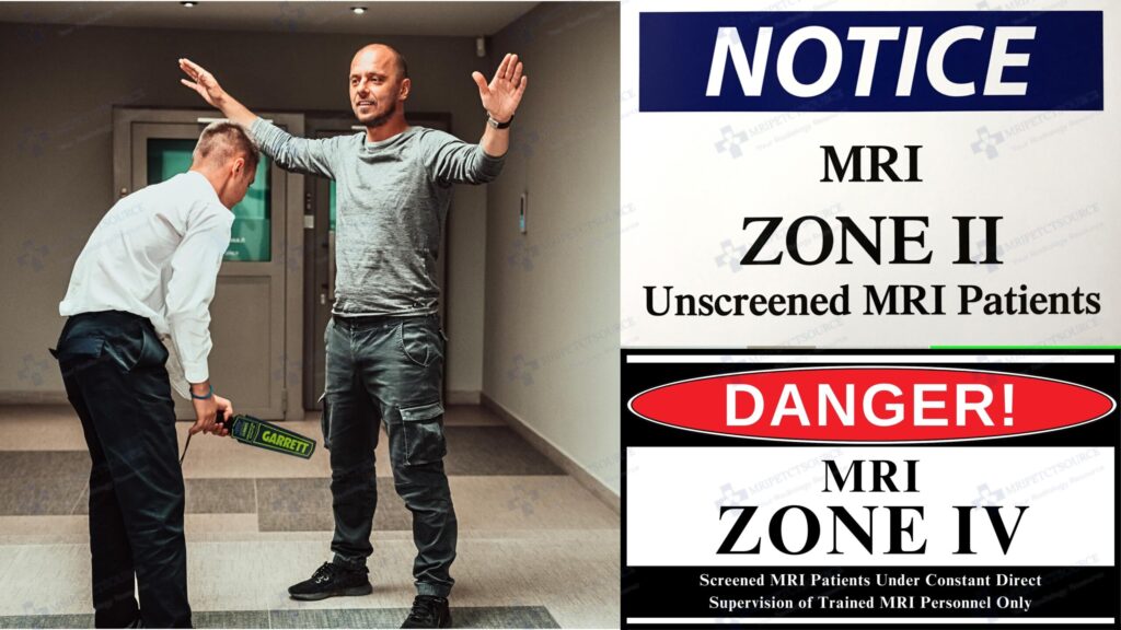 mri safety products, mri zone 2, mri patient screening, mri metal detector, metal detector, mri safety