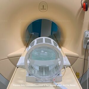 MRI Scanner with Phantom Front