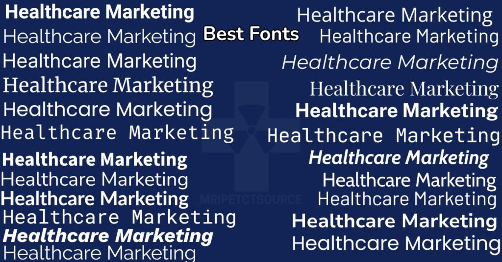 best healthcare marketing fonts, best fonts for healthcare marketing